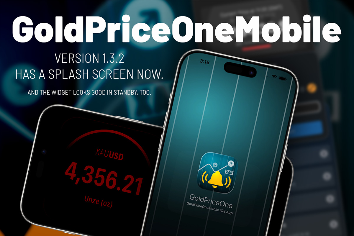 goldpriceonemobile 1.3.2 naow has a beautiful splash screen to avoid confusion