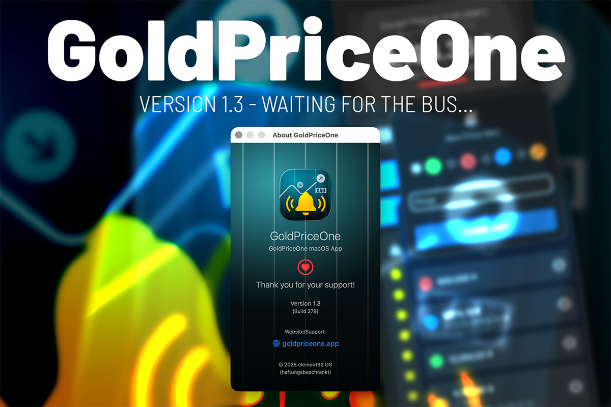 goldpriceone macos 1.3 waiting or review